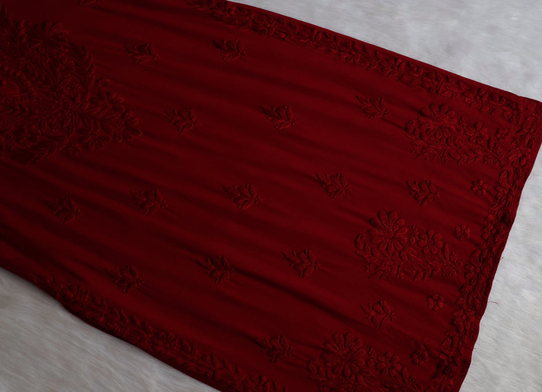 Enaara Maroon Potli Button Rayon set