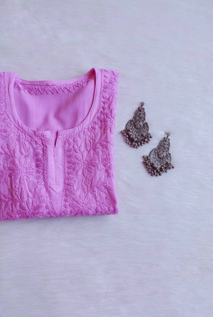 Aliyah Lavender Short Rayon Kurta