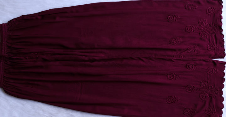 Gul Deep Plum Scalloped Rayon set