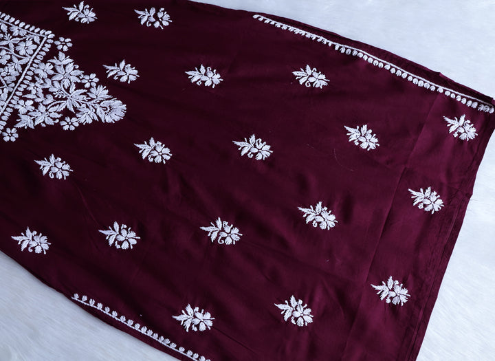 Waliya Deep Plum Cotton Kurta