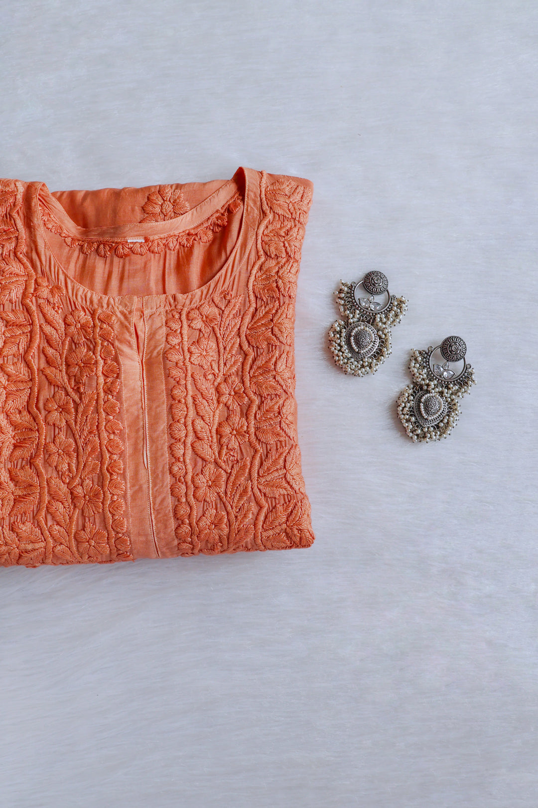 MehrNaaz Camel Beige Pure Muslin Kurta