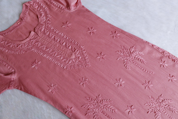 Heer Rose Brown Pure Cotton Kurta