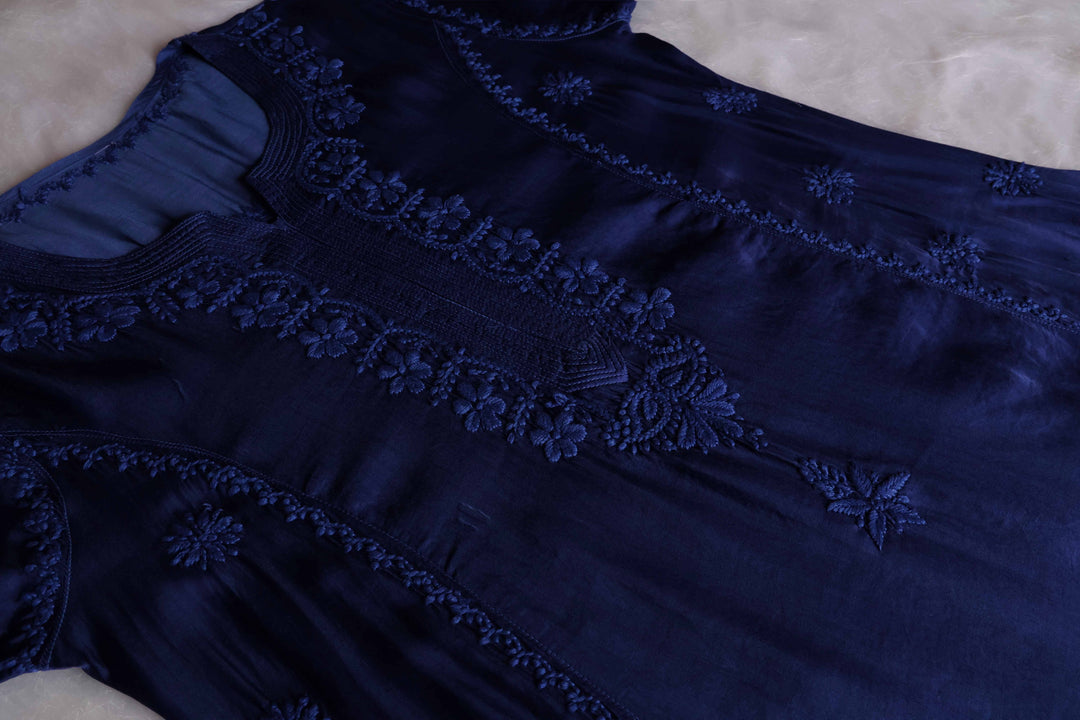 Mehr Royal Blue Modal Silk Dress
