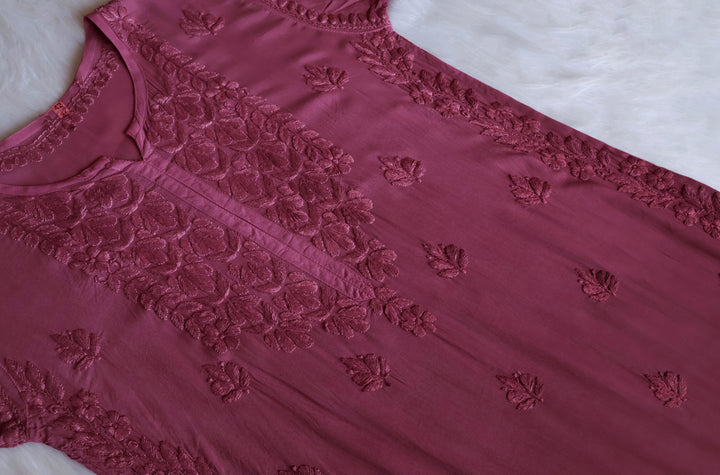 Duaa Dusty Mauve Modal Ombre Kurta Pant set