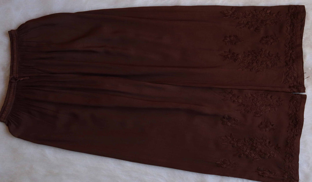 Aayat Chocolate Brown Rayon Kurta Pant set