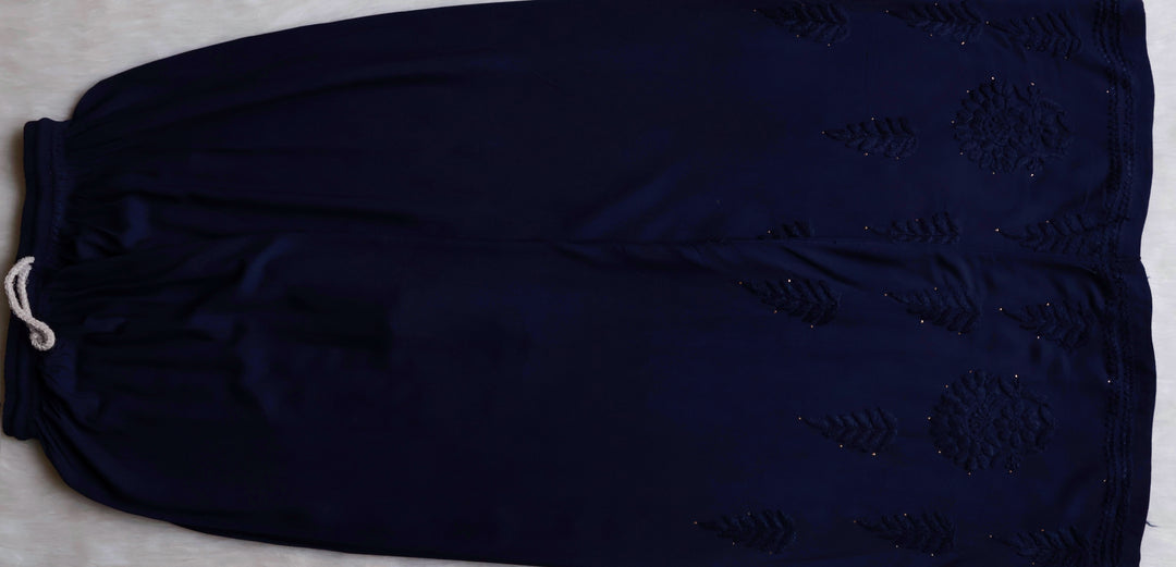 Naida Navy Blue 2 piece Rayon Mukaish set