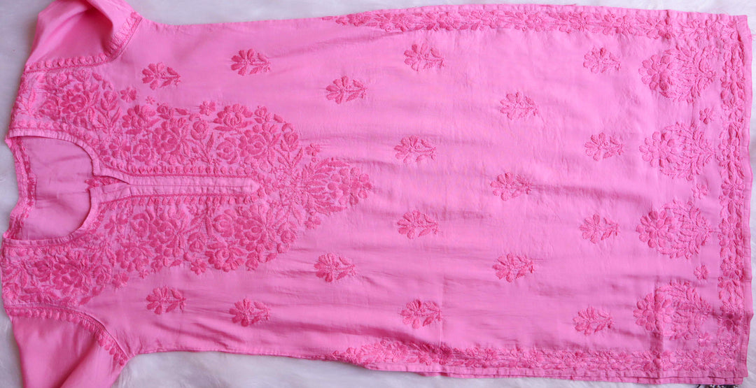 Meerab Baby Pink Pure Chanderi set