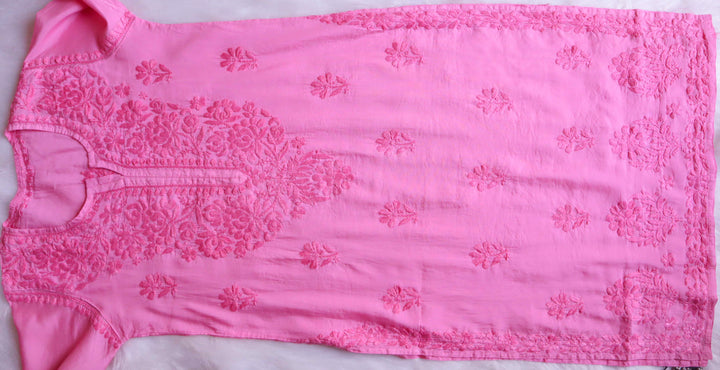 Meerab Baby Pink Pure Chanderi set
