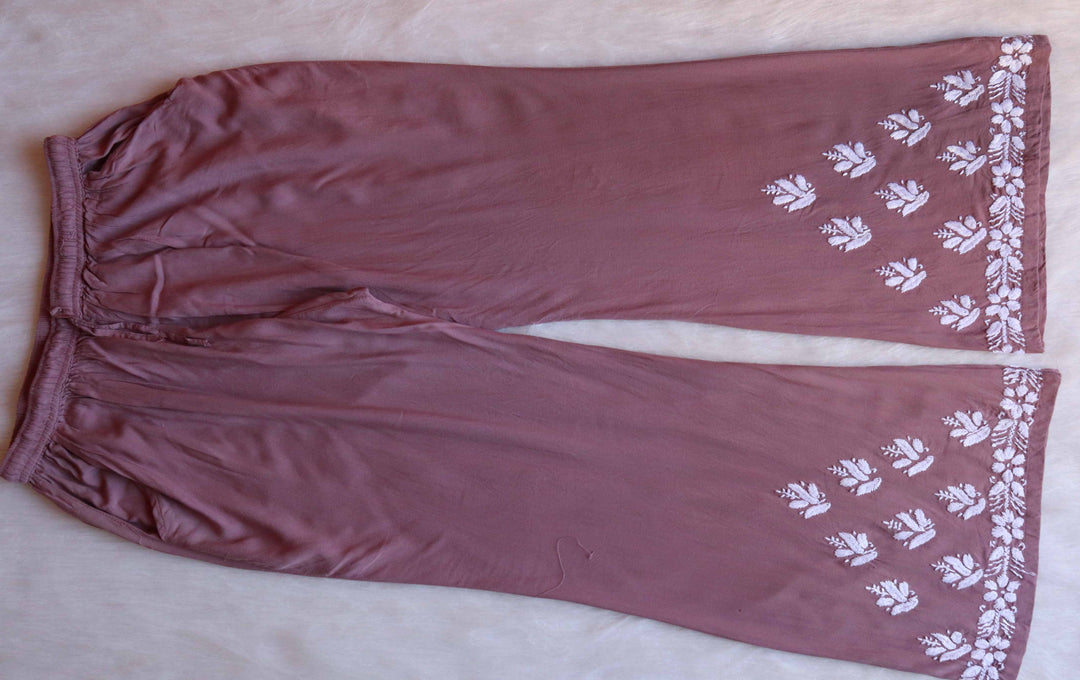 Saanjh Dusty Mauve Rayon Kurta Pant set