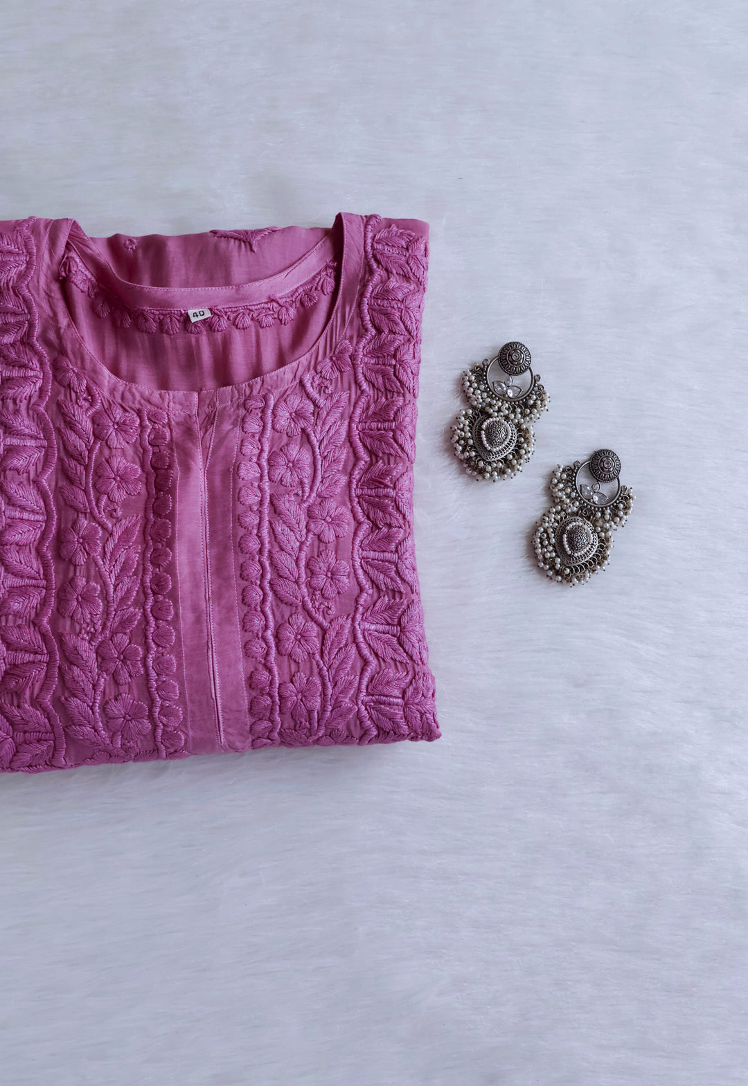 MehrNaaz Dusty Purple Pure Muslin Kurta