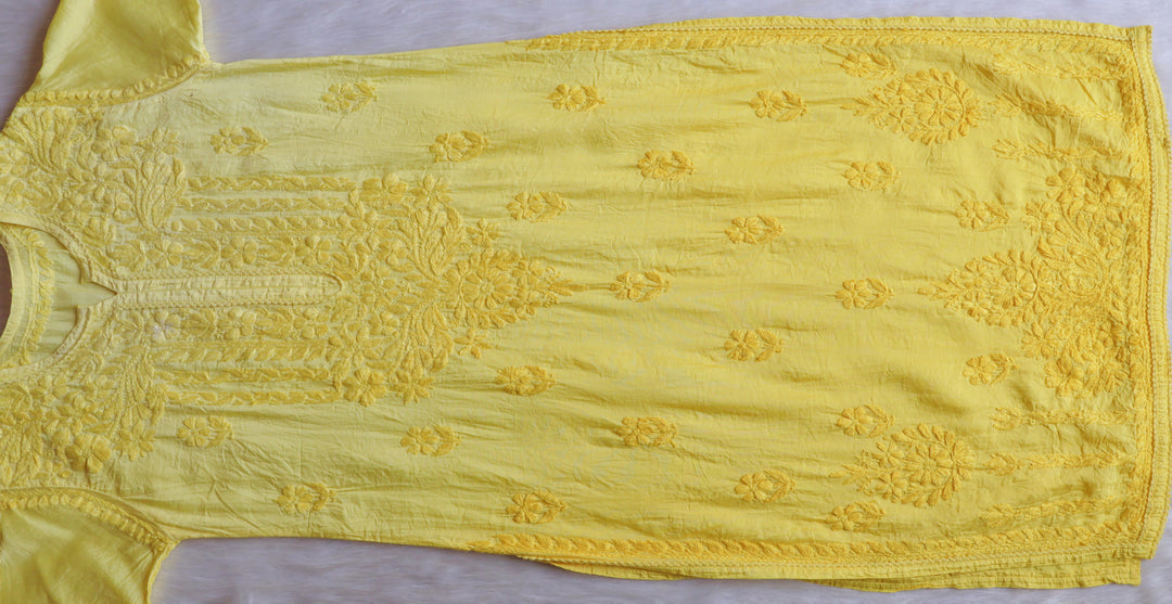 Ruhaab Pastel Yellow Pure Chanderi set