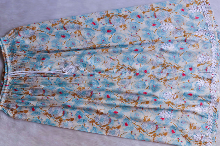 Noor Sky Blue Pure Mulmul set