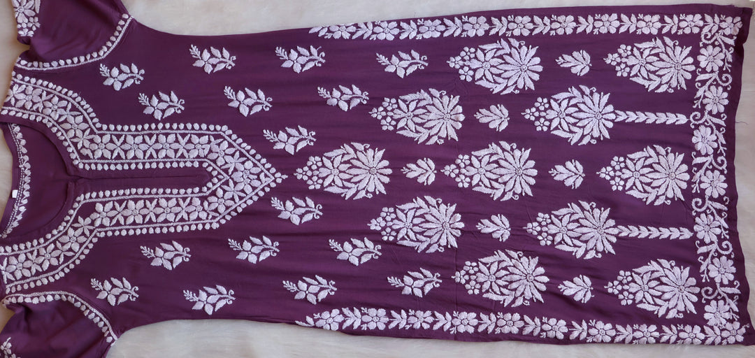 Amaara Dusty Purple Rayon Kurta Set