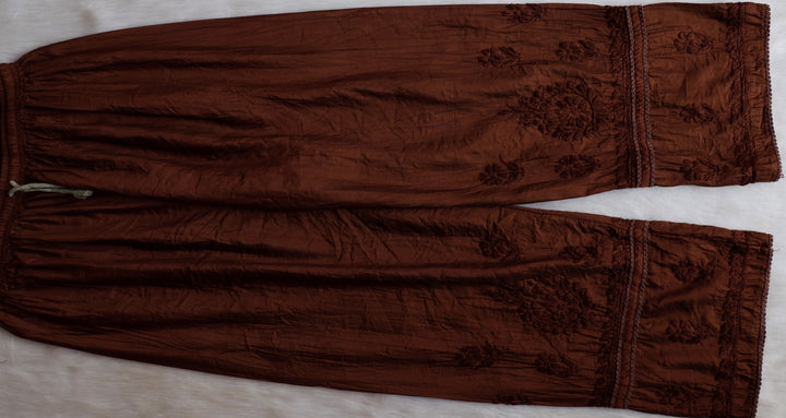 Ruhaab Chocolate Brown Pure Chanderi set