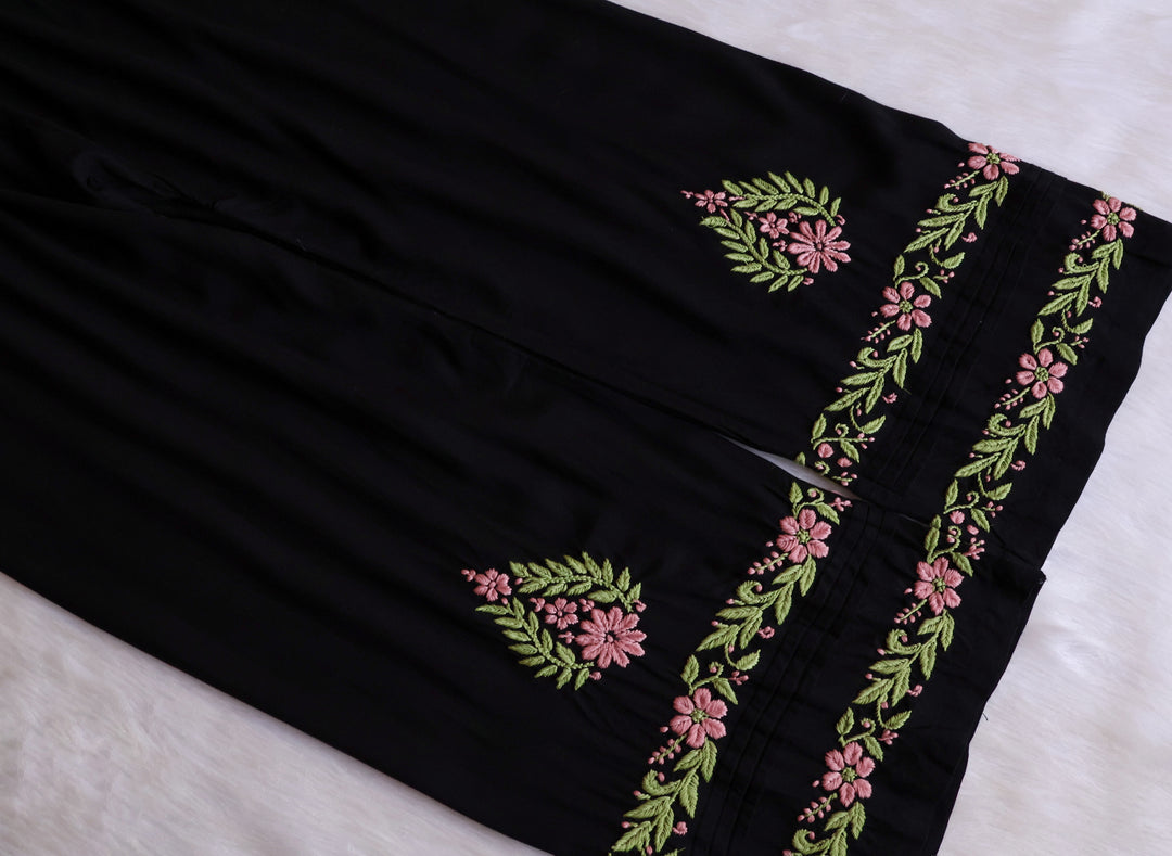 Firdaus Black & Rose Beige Modal Kurta Set