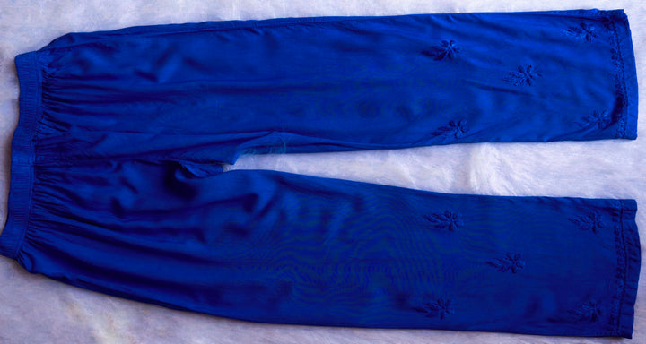 Haania Royal Blue Noodle Strap 3 Piece Kurta set