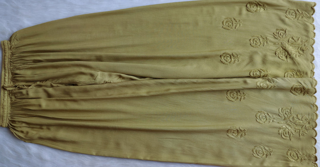 Gul Pastel Olive Scalloped Rayon set