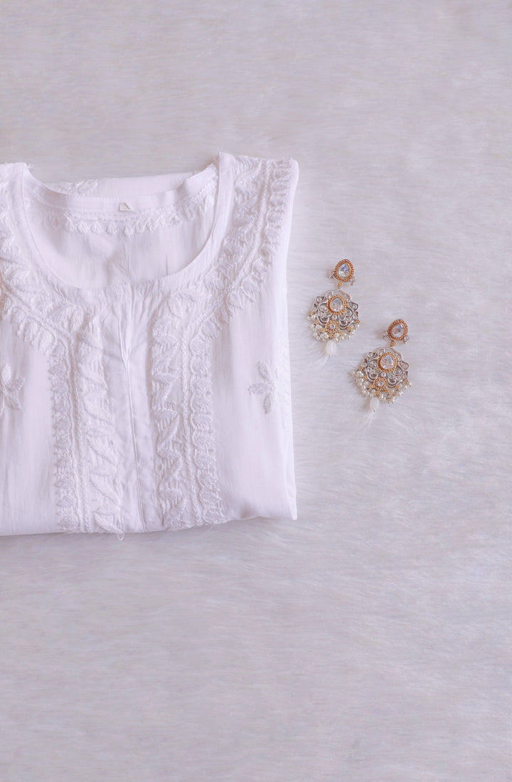 Zaira White Pure Cotton Kurta