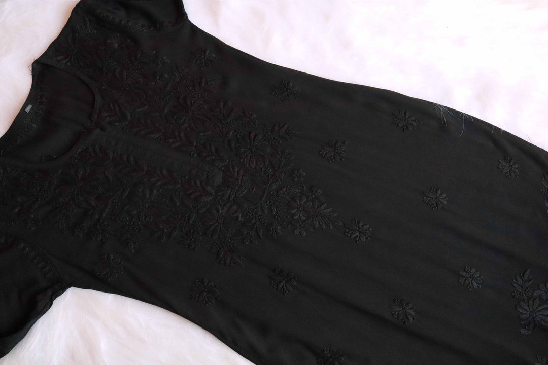 Farhaa Black 2 piece Rayon set