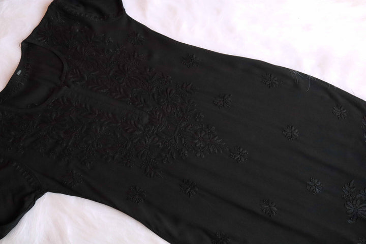 Farhaa Black 2 piece Rayon set