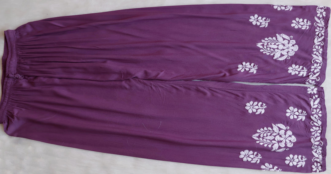 Benafsha Dusty Purple Rayon Kurta Pant set