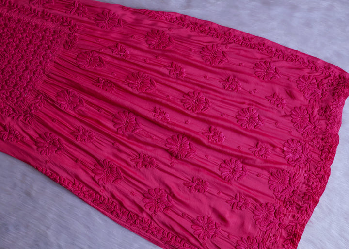 Hoor Pink 10D Pure Muslin Kurta Set