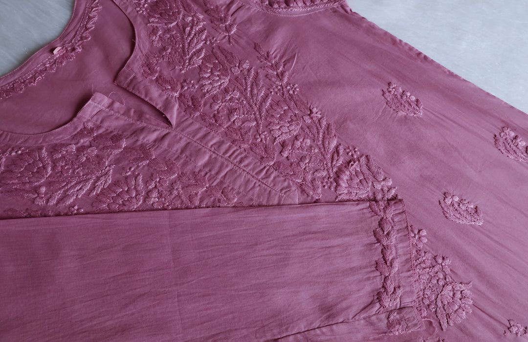Mariam Dusty Purple Pure Cotton Kurta