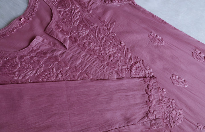 Mariam Dusty Purple Pure Cotton Kurta