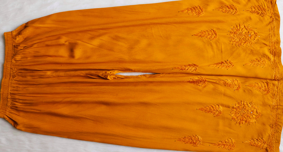 Naida Golden Brown 2 piece Rayon Mukaish set