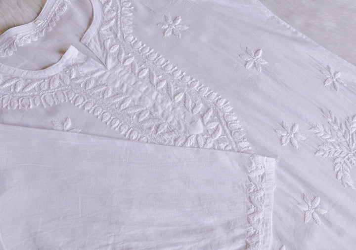 Zaira White Pure Cotton Kurta
