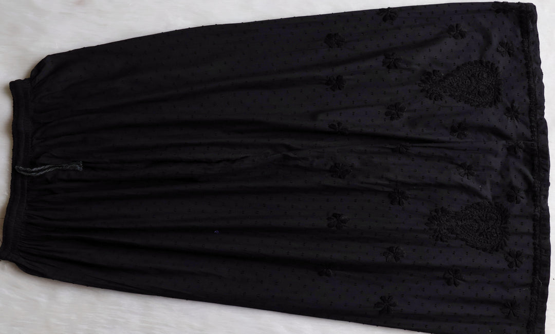 Nazakat Black 3 Piece Cotton Kurta set