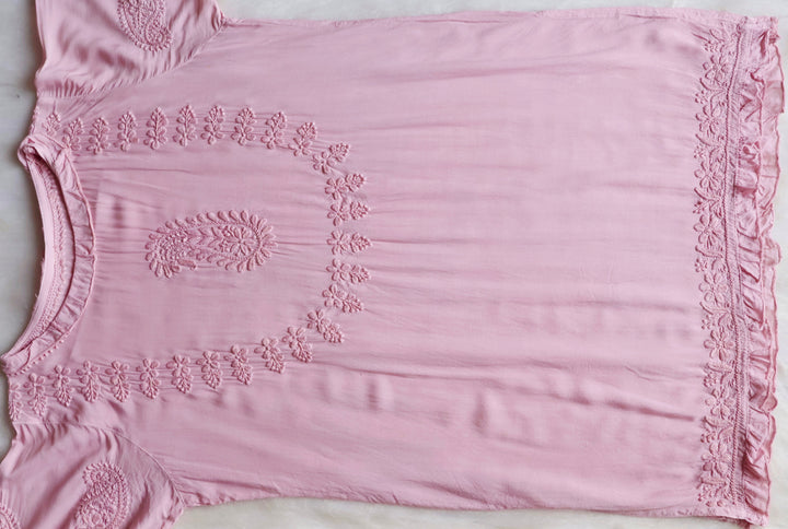 Zamda Afghani Rose Beige Pure Modal Set