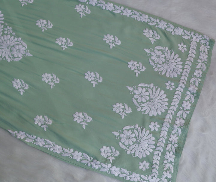 Ayesha Sage Green Rayon Kurta Pant set