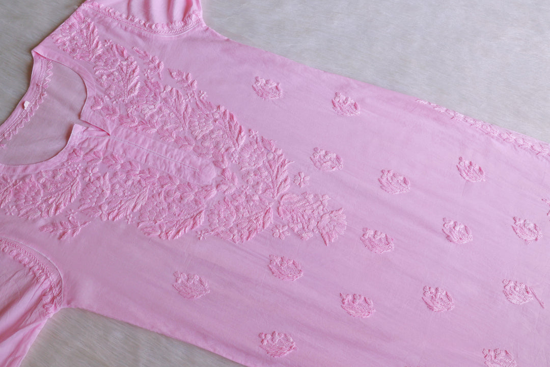 Mariam Baby Pink Pure Cotton Kurta