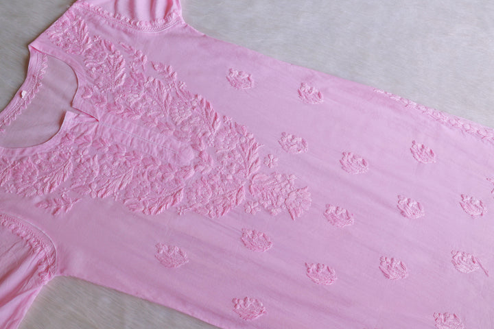 Mariam Baby Pink Pure Cotton Kurta