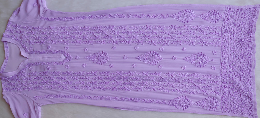 Elara Lavender Premium Viscose Georgette Kurta