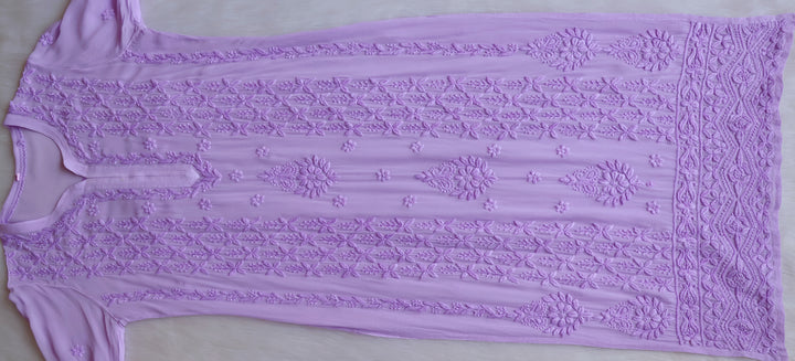Elara Lavender Premium Viscose Georgette Kurta