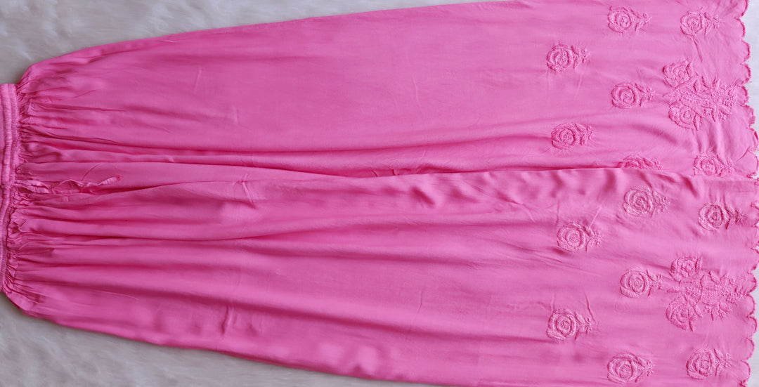 Gul Baby Pink Scalloped Rayon set