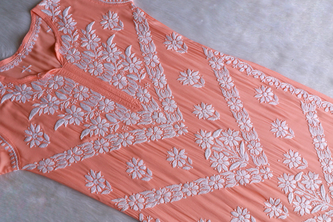 Zahrah Pastel Peach Pure Modal set