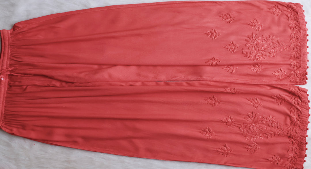 Enaara Rose Brown Potli Button Rayon set