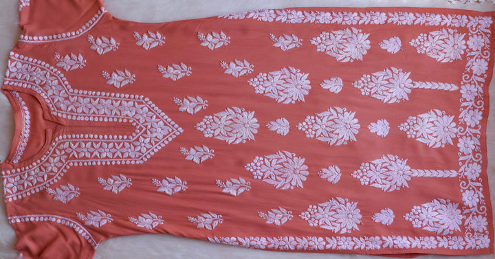 Amaara Rose Brown Rayon Kurta Pant set