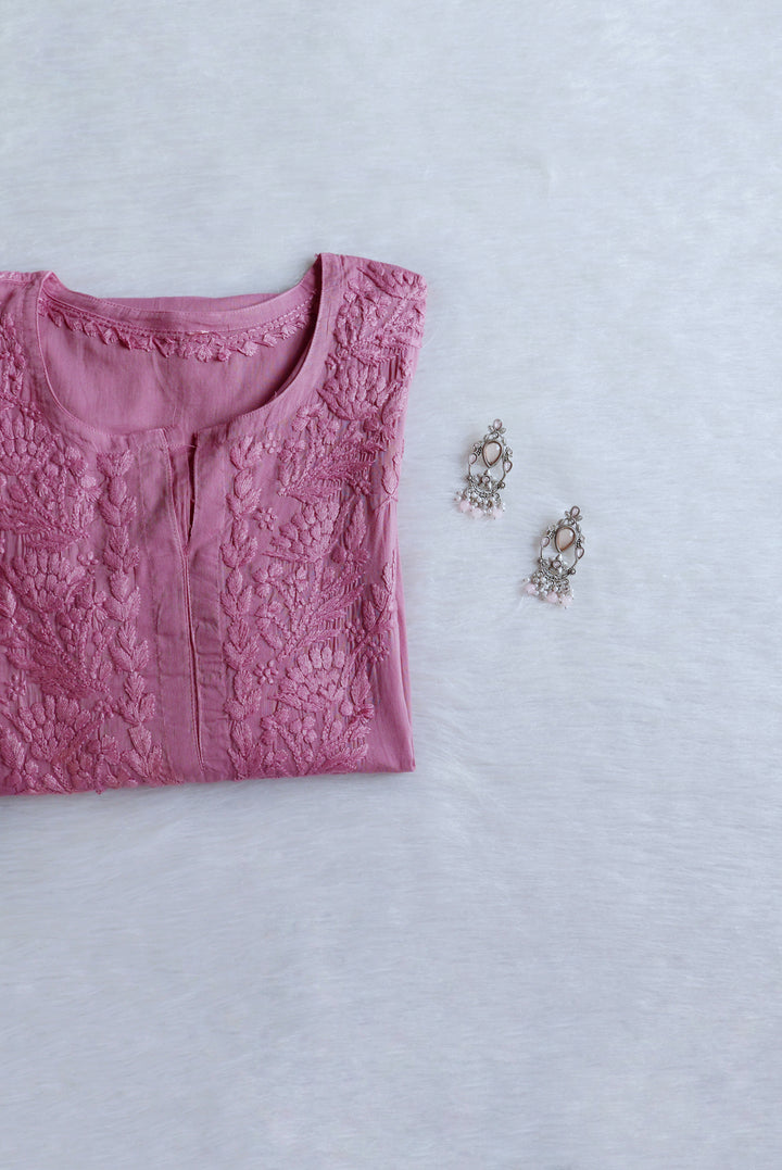 Mariam Dusty Purple Pure Cotton Kurta