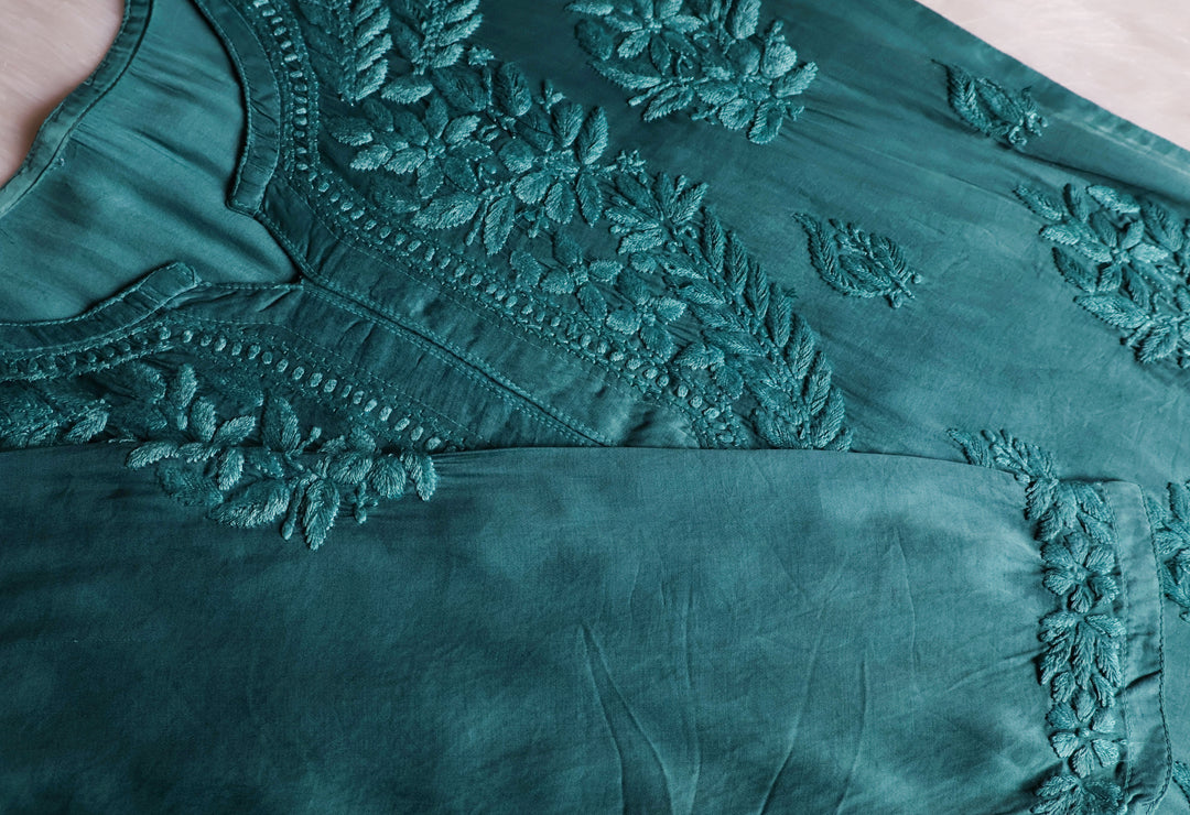 Mehr Sea Blue Modal Silk short top