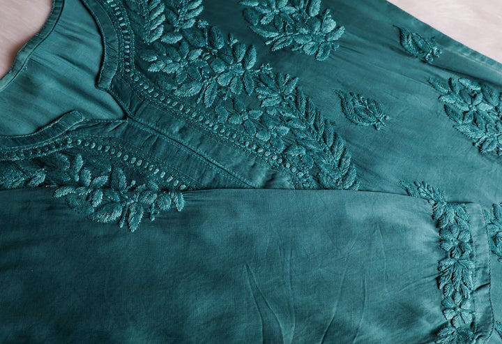 Mehr Sea Blue Modal Silk short top