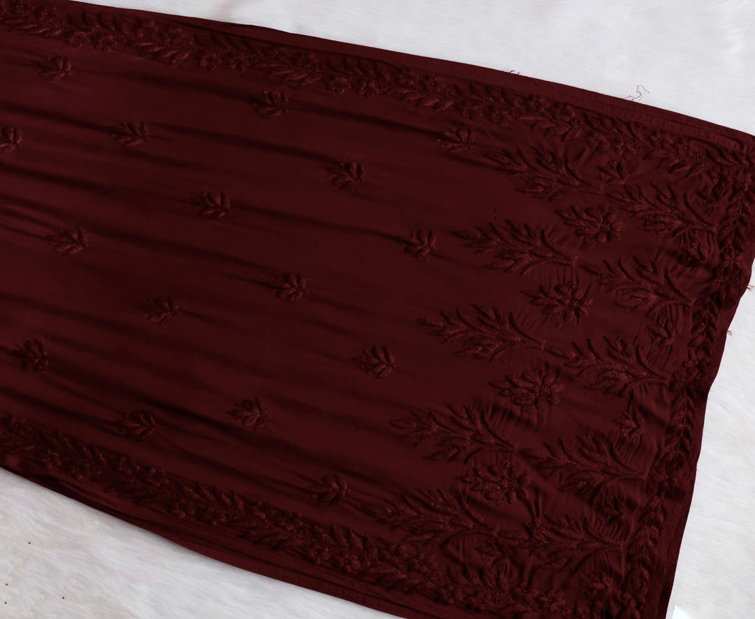 Duaa Chocolate Brown Modal Ombre Kurta Pant set