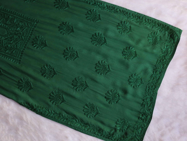Duaa Deep Green Modal Kurta Pant set