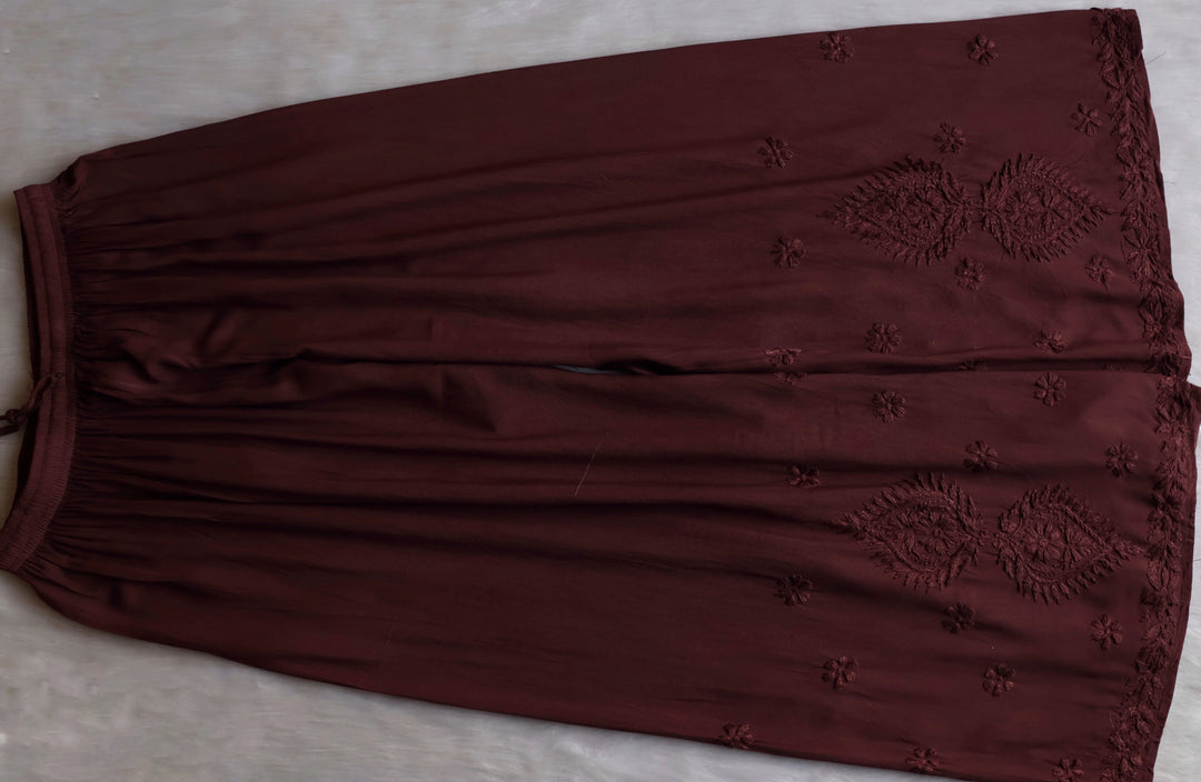 Zobia Rose Brown 2 piece Rayon set