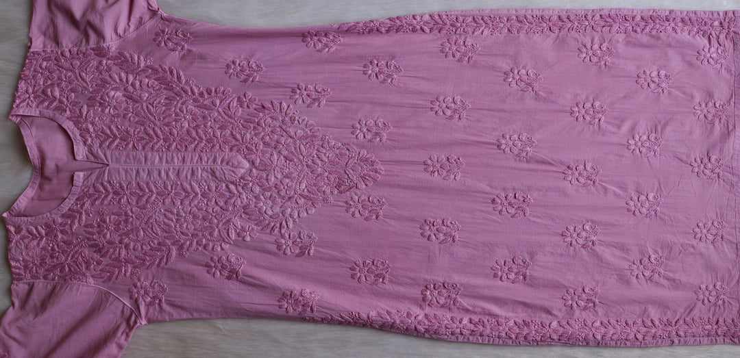 Anah Dusty Lavender Pure Cotton Kurta