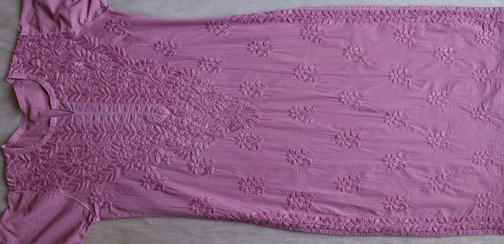 Anah Dusty Lavender Pure Cotton Kurta