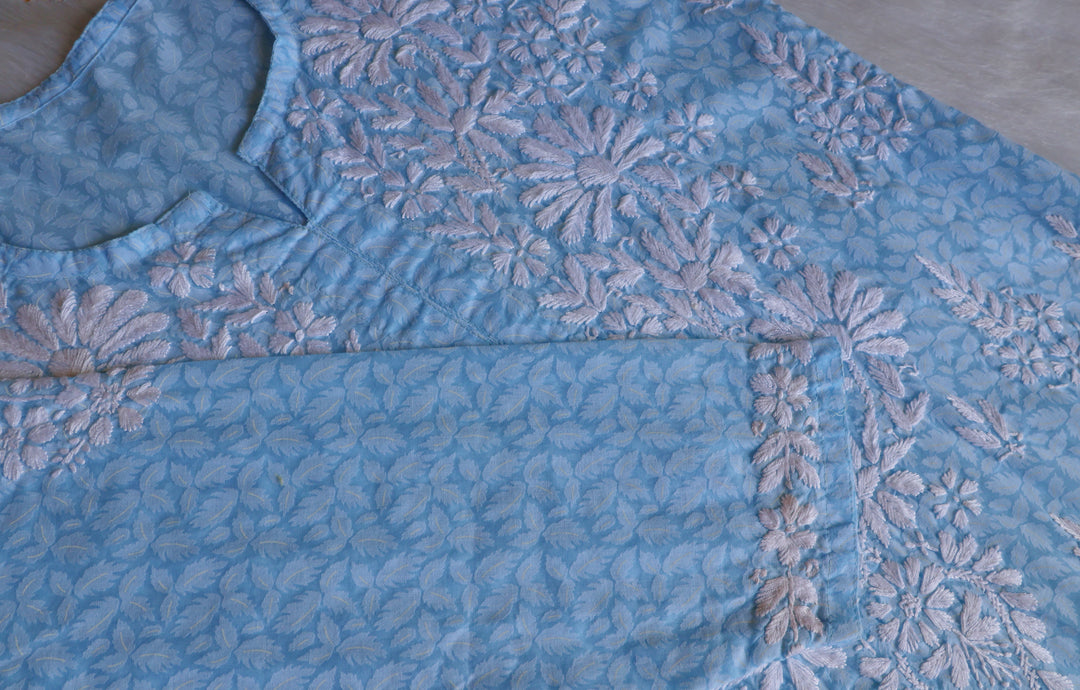 Zargul Sky Blue Pure Cotton set